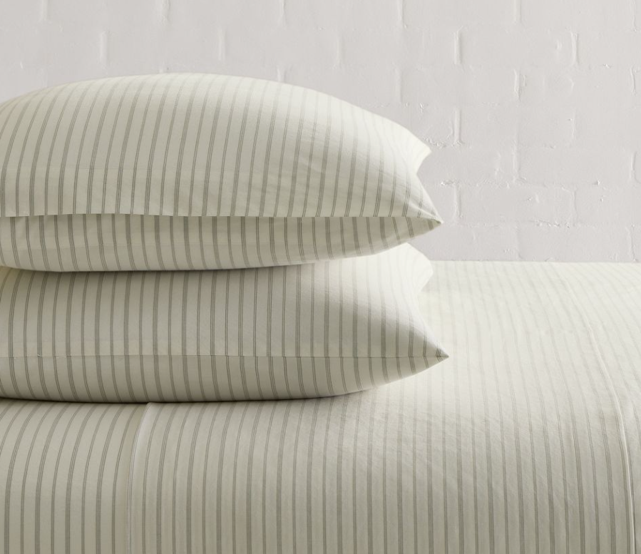 Organic Washed Cotton Percale Sheet Set