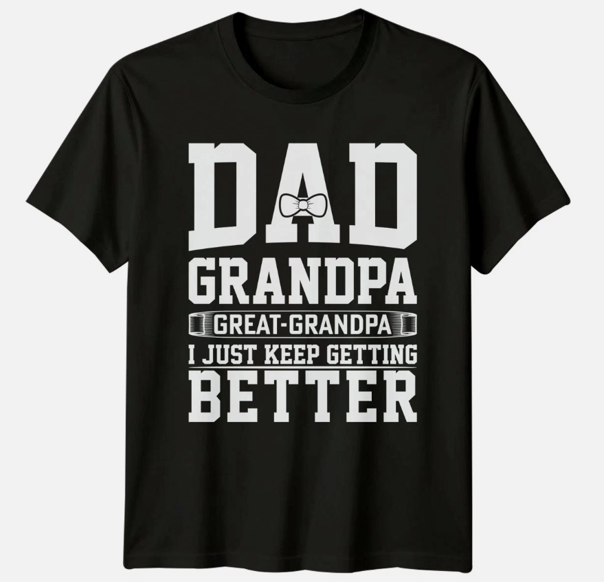 Dad Grandpa Great Grandpa Mens T-Shirt Great Grandad Family Fathers Day Gift