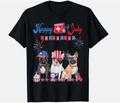 French Bulldog 4th of July Frenchie Independence Day Gift Unisex T-Shirt