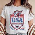 USA World Cup 2026 Soccer Shirt, Vintage Crest Patriotic Tee, American Soccer Fan Gift, USMNT World Cup 26 Shirt, Eagle Badge Soccer Shirt