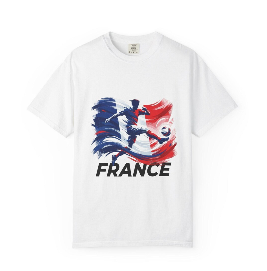 France World Cup Graphic Tee, French Football Fan Shirt