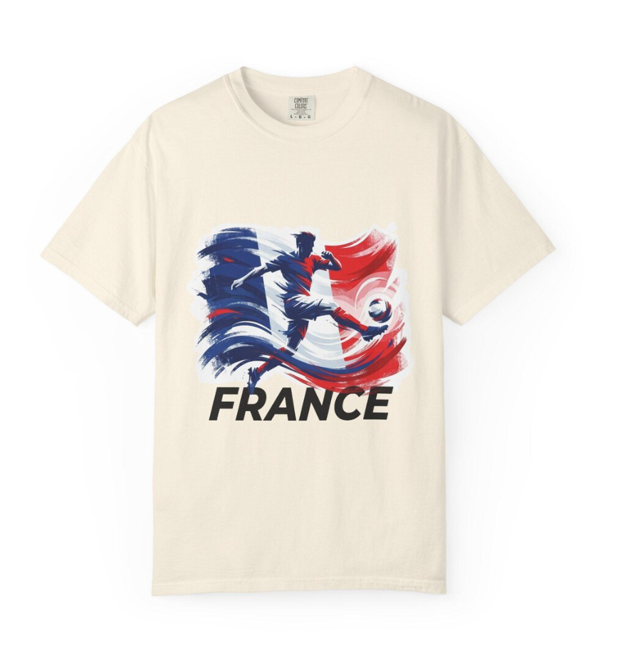 France World Cup Graphic Tee, French Football Fan Shirt