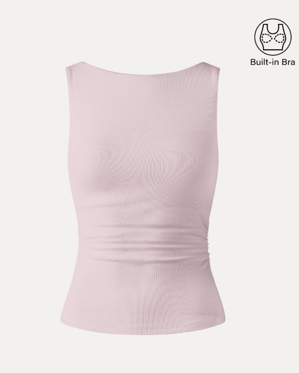 Elastic Open Back Bra Tank