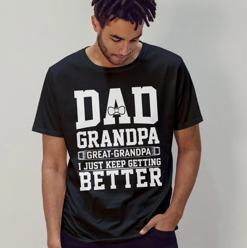Dad Grandpa Great Grandpa Mens T-Shirt Great Grandad Family Fathers Day Gift