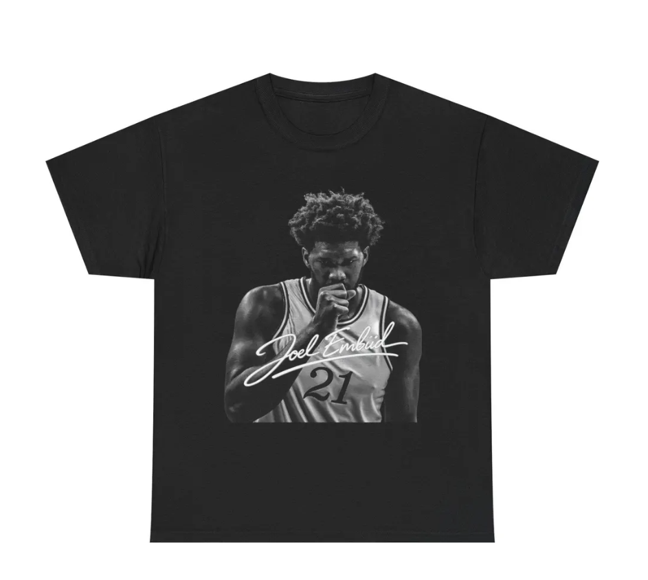 Joel Embiid Philadelphia T Shirt Basketball Jersey Fan Tee