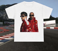 Hamilton & Leclerc Ferrari Formula 1 Racing Shirt, Retro Motorsport Fan Tee, F1 gifts