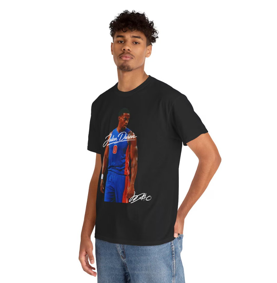 Jalen Duren Detroit Shirt Tee Jersey Fan Graphic Tee