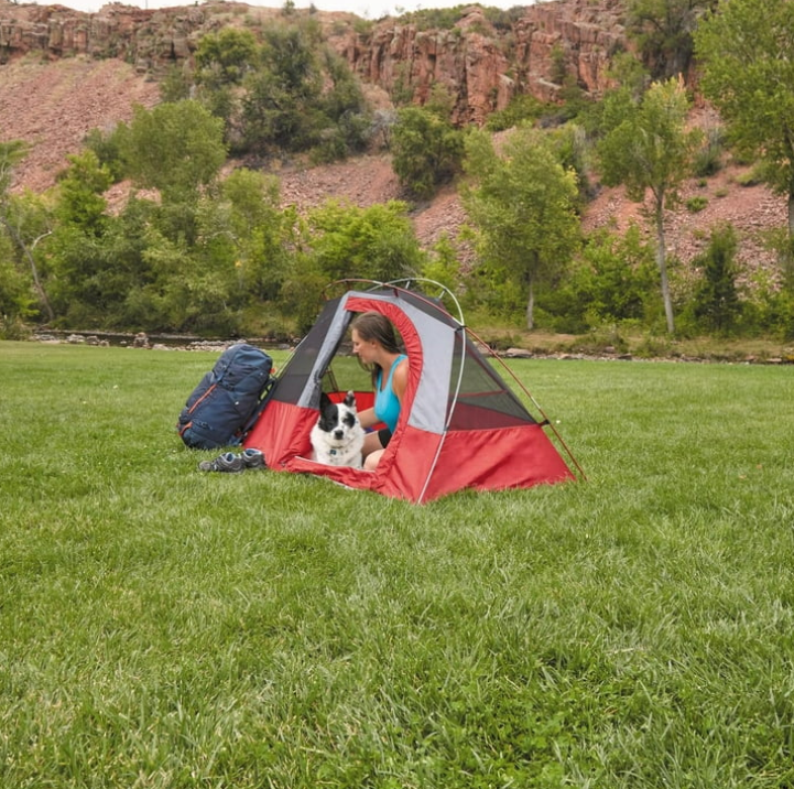 Ozark Trail 1-Person Backpacking Tent with Large Door for Easy Entry, Carry Weight-4.4lbs.