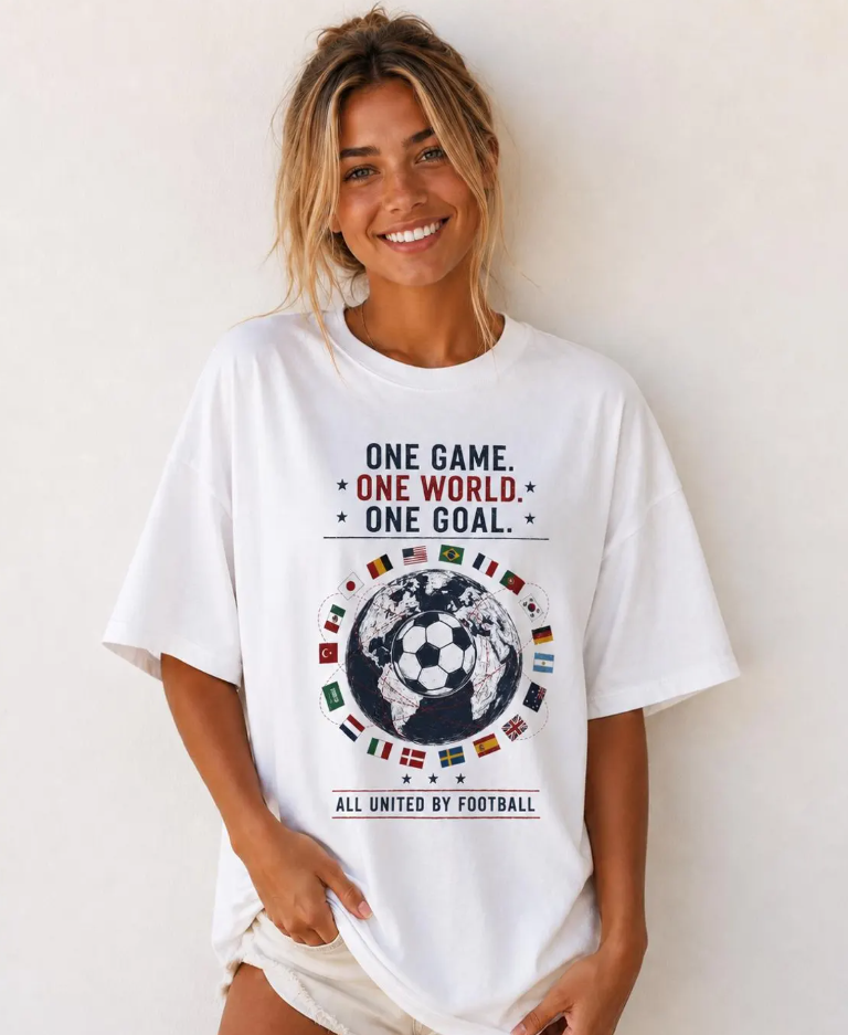 FIFA World Cup 2026 USA Shirt | Soccer Fan Tee | Football Lover Graphic T-Shirt | USA World Cup Outfit | Unisex Cotton Tee