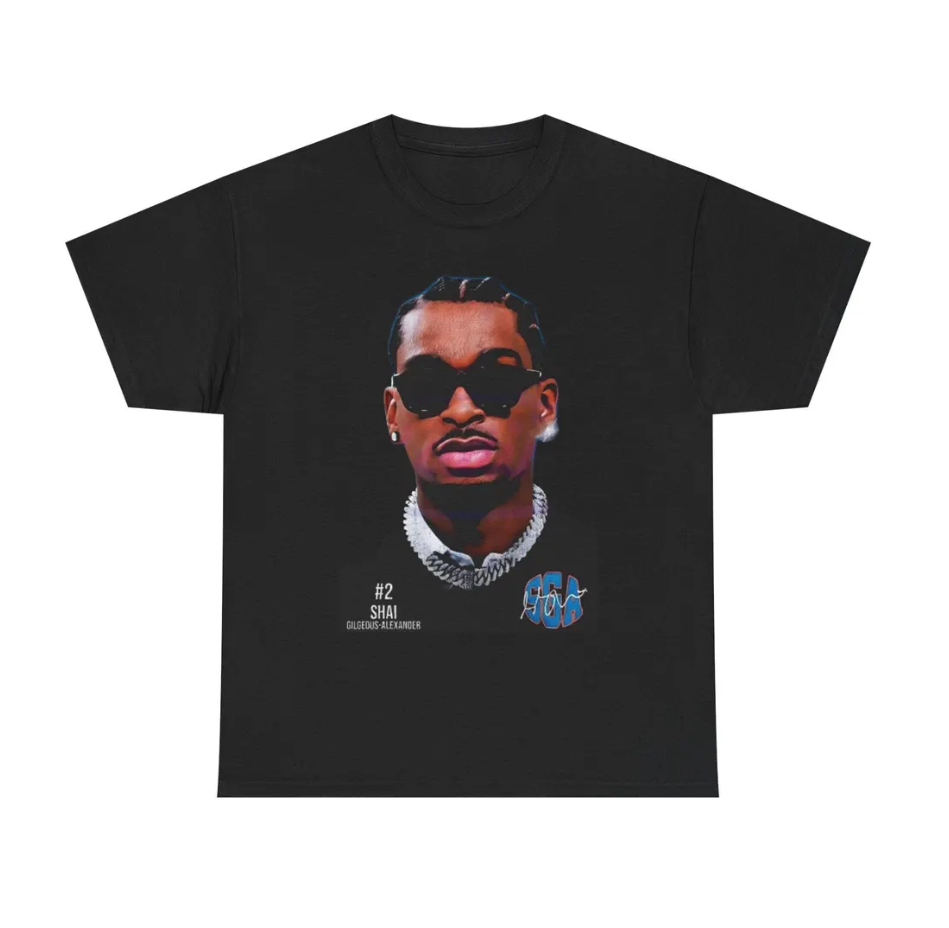 Shai Gilgeous Alexander OKC T Shirt Face Edition