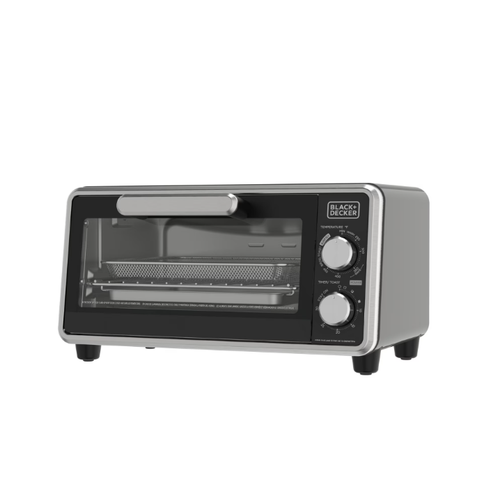 Black+Decker Crisp ‘N Bake PRO Stainless Steel 4-Slice Air Fryer Toaster Oven