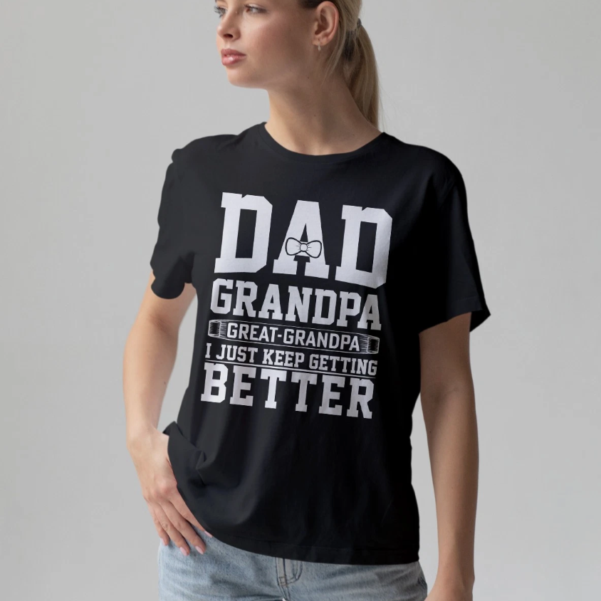Dad Grandpa Great Grandpa Mens T-Shirt Great Grandad Family Fathers Day Gift