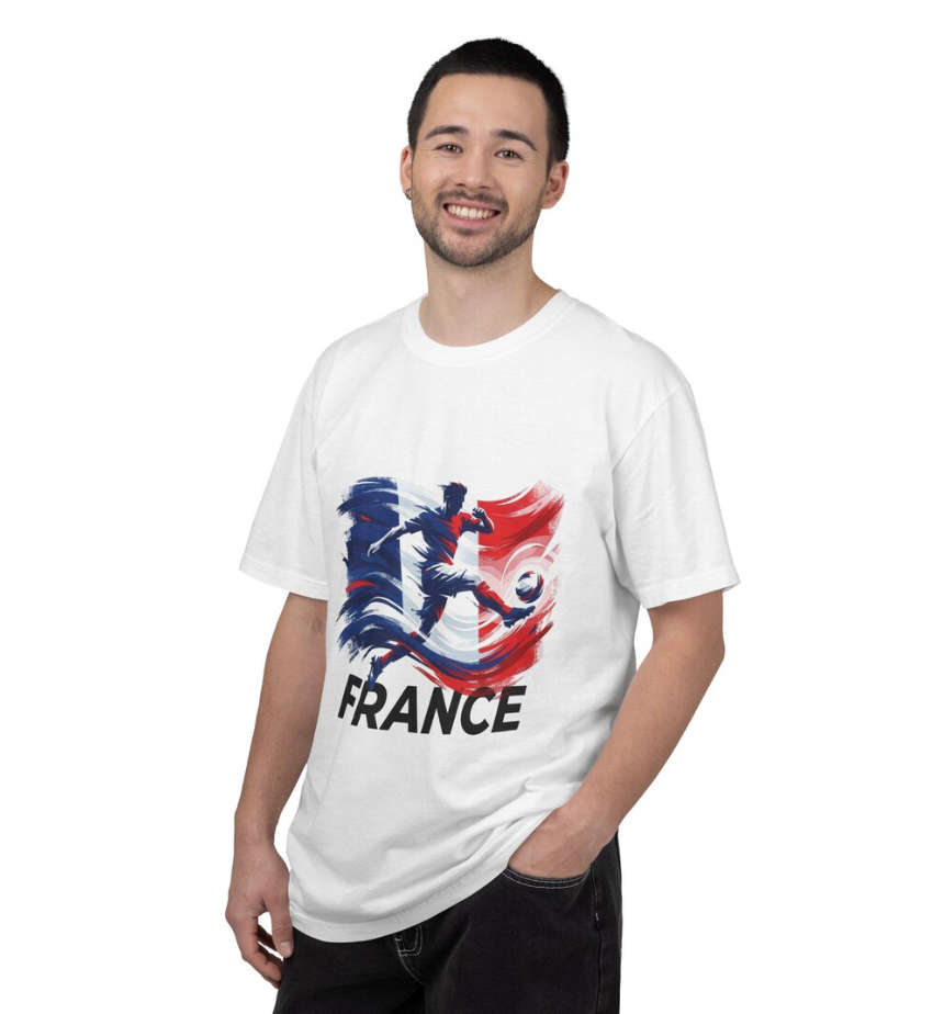 France World Cup Graphic Tee, French Football Fan Shirt