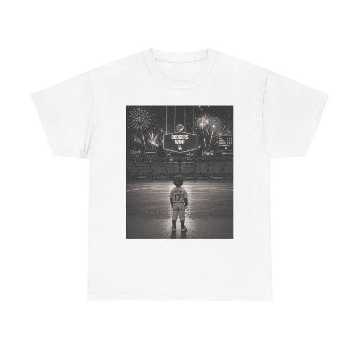 Dodgers Child Baseball Player Silhouette Tee, Dodger Stadium Fireworks Shirt, Baseball Kid Fan T Shirt, Scoreboard Celebration Tee