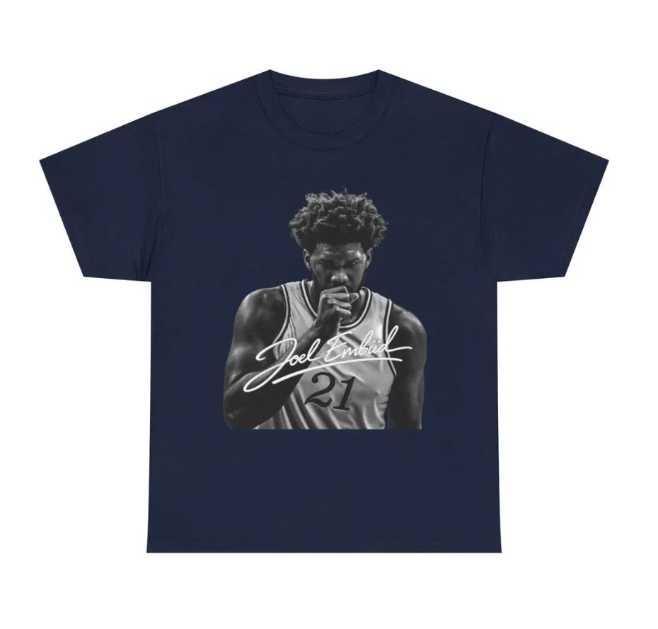 Joel Embiid Philadelphia T Shirt Basketball Jersey Fan Tee