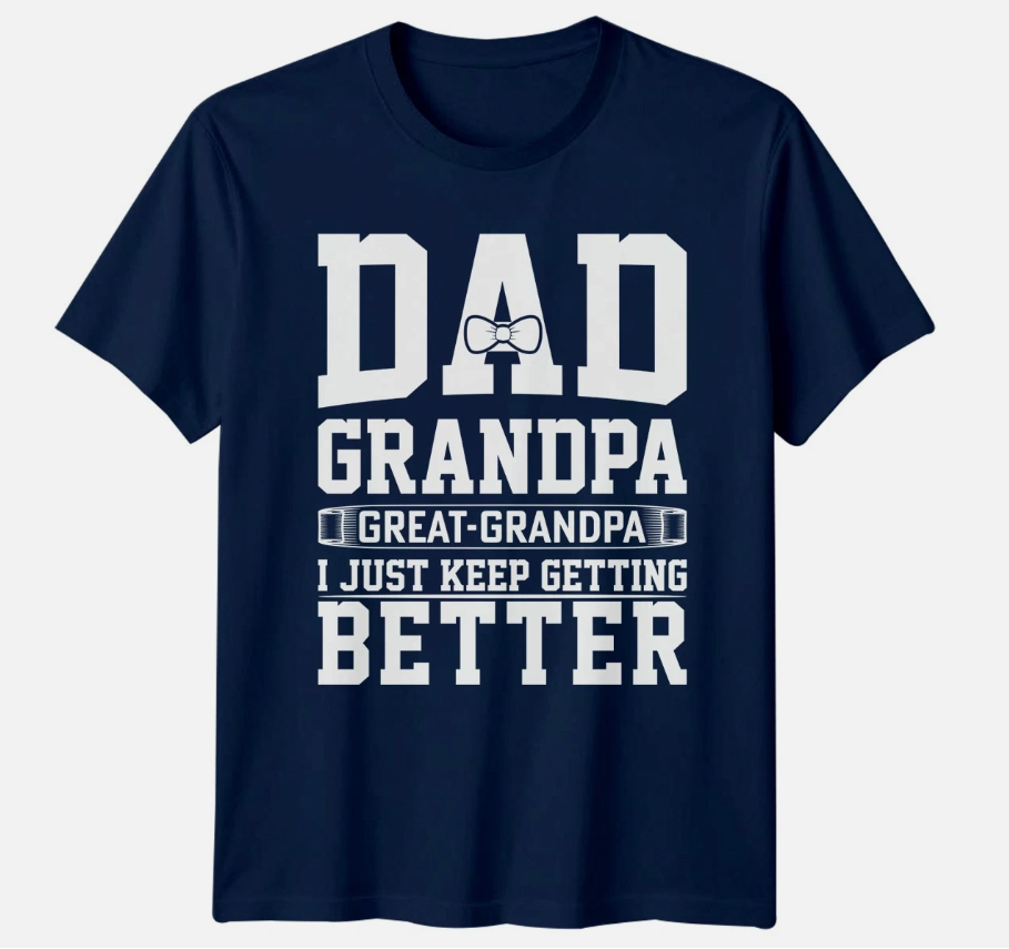 Dad Grandpa Great Grandpa Mens T-Shirt Great Grandad Family Fathers Day Gift