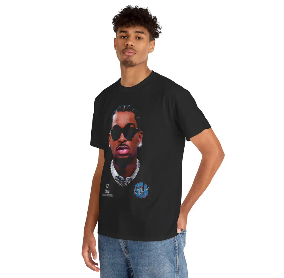 Shai Gilgeous Alexander OKC T Shirt Face Edition