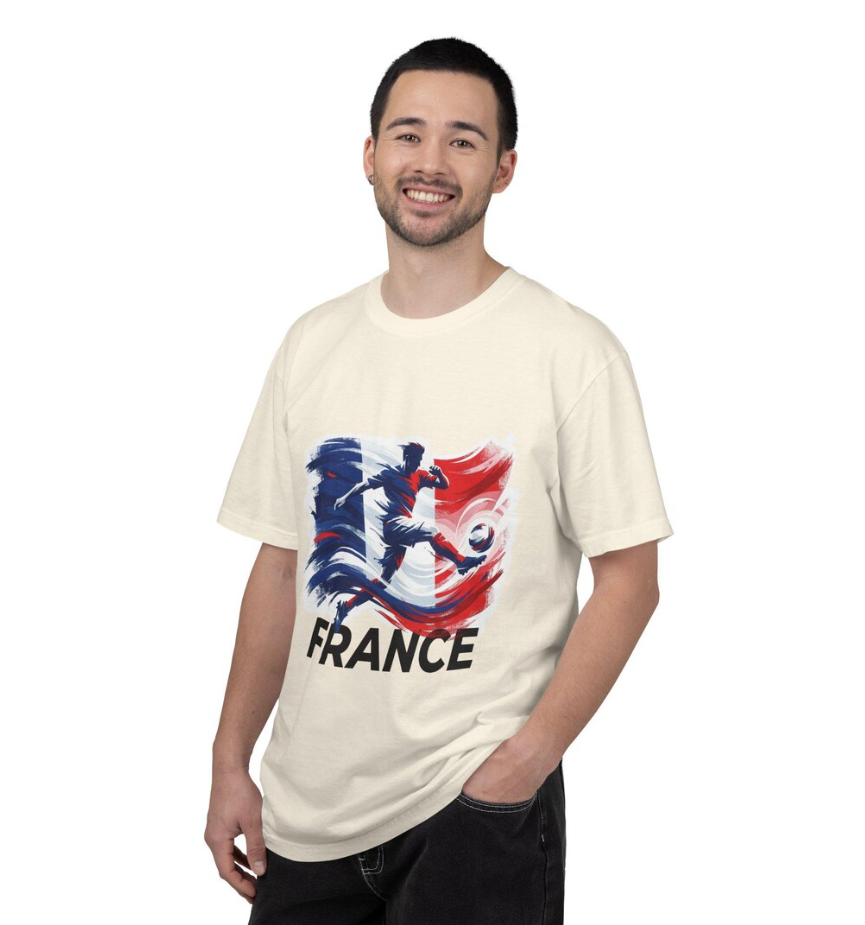 France World Cup Graphic Tee, French Football Fan Shirt