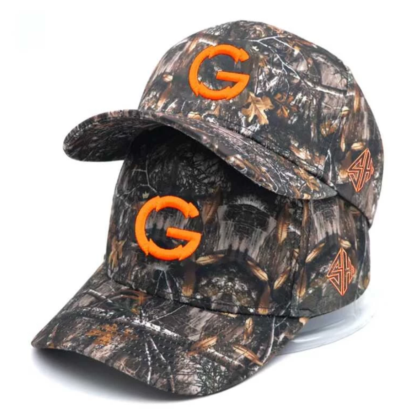 5-sided camouflage baseball cap with a single frame