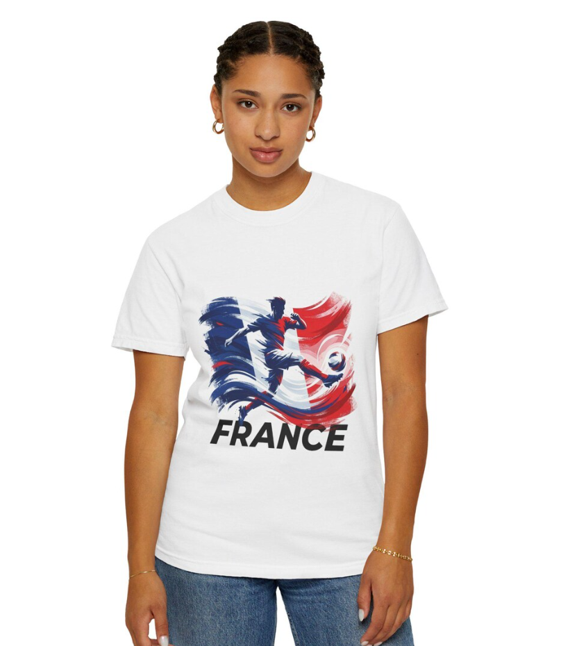France World Cup Graphic Tee, French Football Fan Shirt