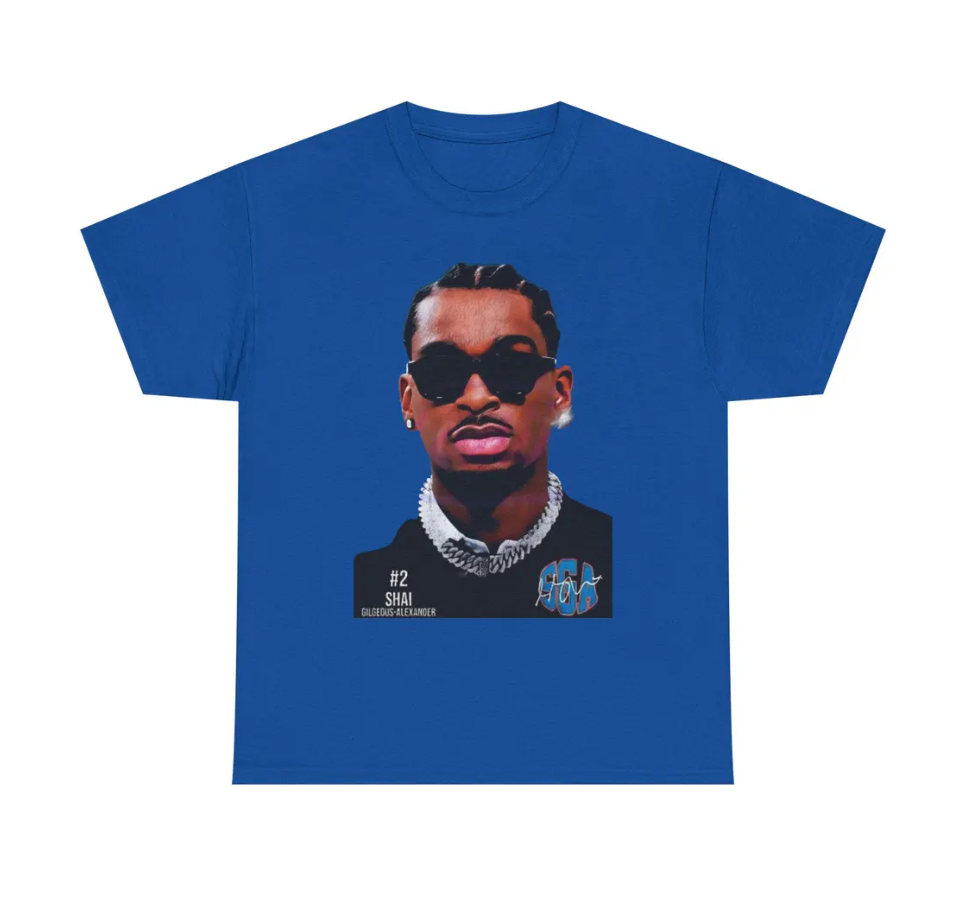 Shai Gilgeous Alexander OKC T Shirt Face Edition