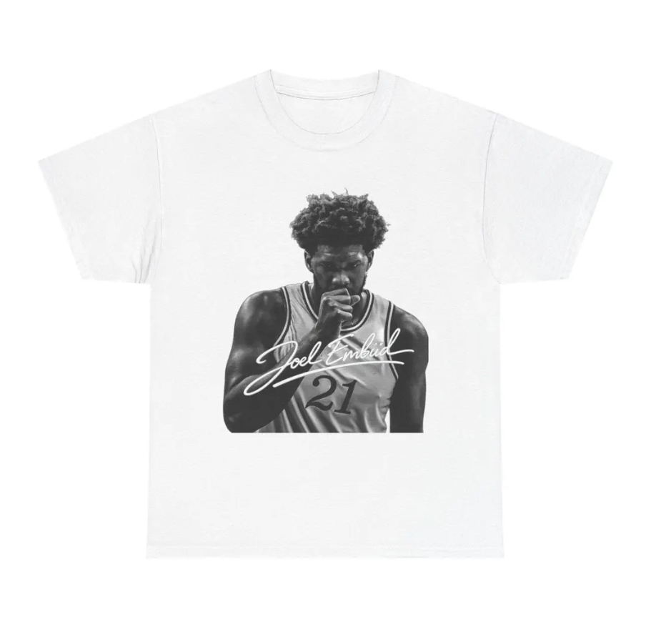 Joel Embiid Philadelphia T Shirt Basketball Jersey Fan Tee