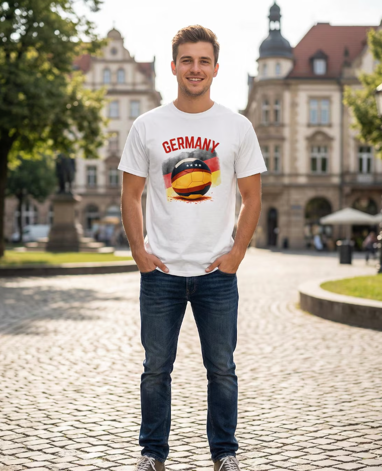 Germany soccer t-shirt, World Cup 2026 fan tee, national team supporter shirt