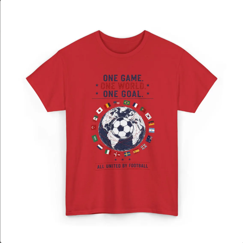 FIFA World Cup 2026 USA Shirt | Soccer Fan Tee | Football Lover Graphic T-Shirt | USA World Cup Outfit | Unisex Cotton Tee