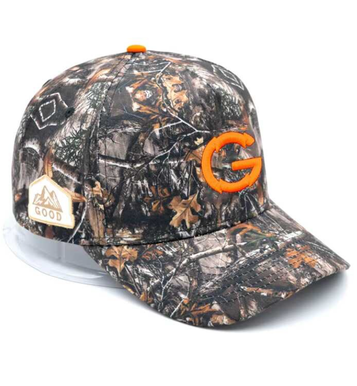 5-sided camouflage baseball cap with a single frame
