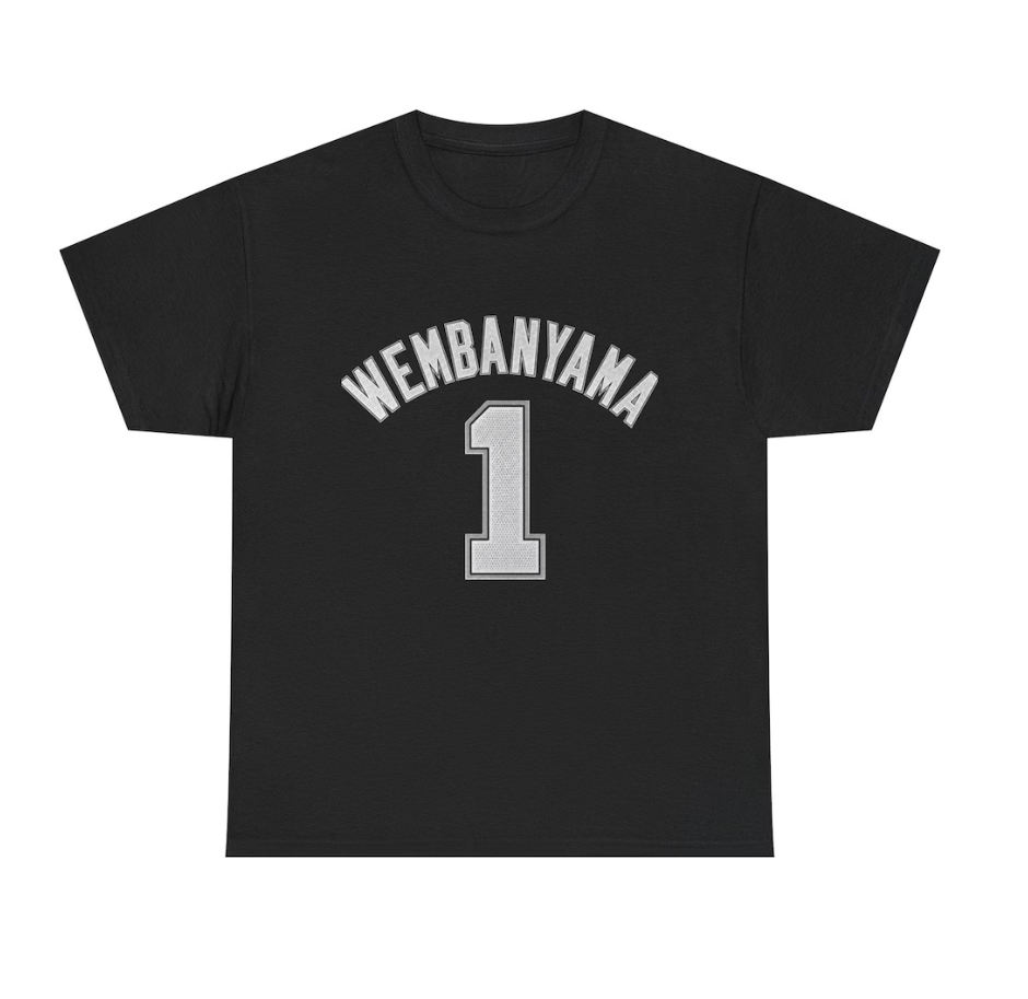 Victor Wembanyama San Antonio T Shirt Jersey Tee Edition