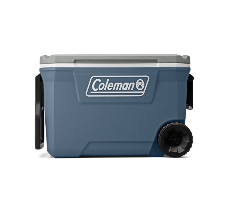 Coleman 316 Series 62QT Hard Chest Wheeled Cooler, Lakeside Blue