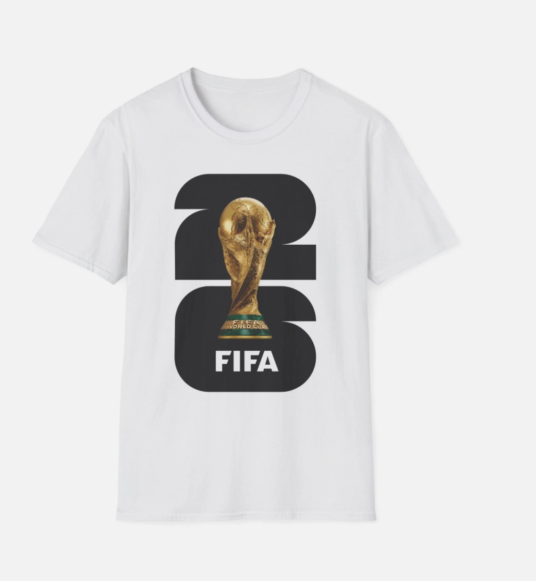 World Cup Trophy 2026 T-Shirt | 2026 Soccer Tee, Fan Gear for World Cup