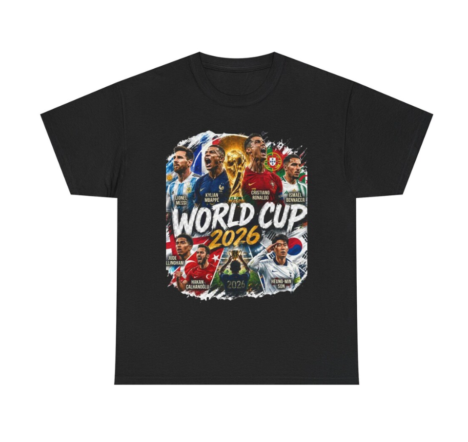 World Cup 2026 Players Collage Tee | Soccer Championship Poster