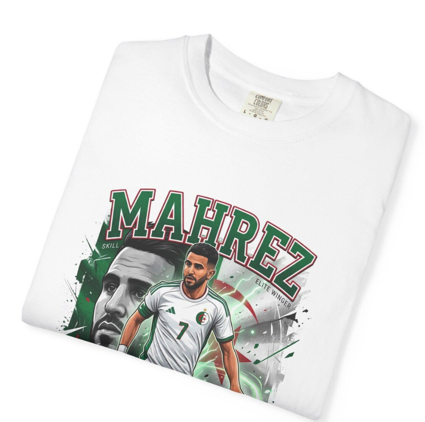 Algeria World Cup 2026 Tee, Algeria Soccer Spirit, National Team Supporter, Algeria 2026 Fan Tee, algeria mahrez, mahrez tee