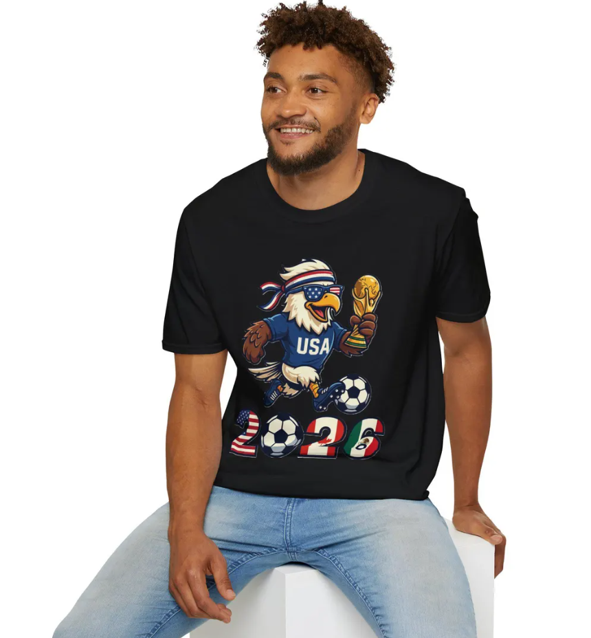 World Cup 2026 T-Shirt USA Soccer Eagle Tee FIFA Fan Gift Men Women Kids Football