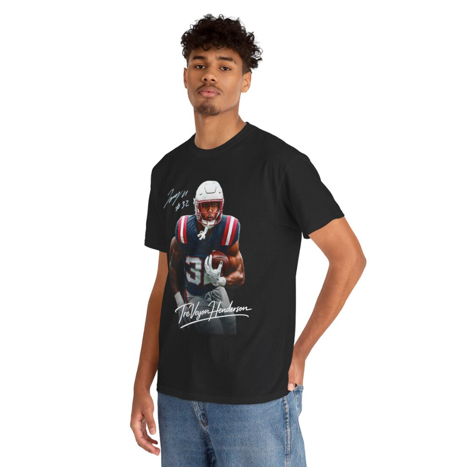 TreVeyon Henderson Autograph T-Shirt Football Tee