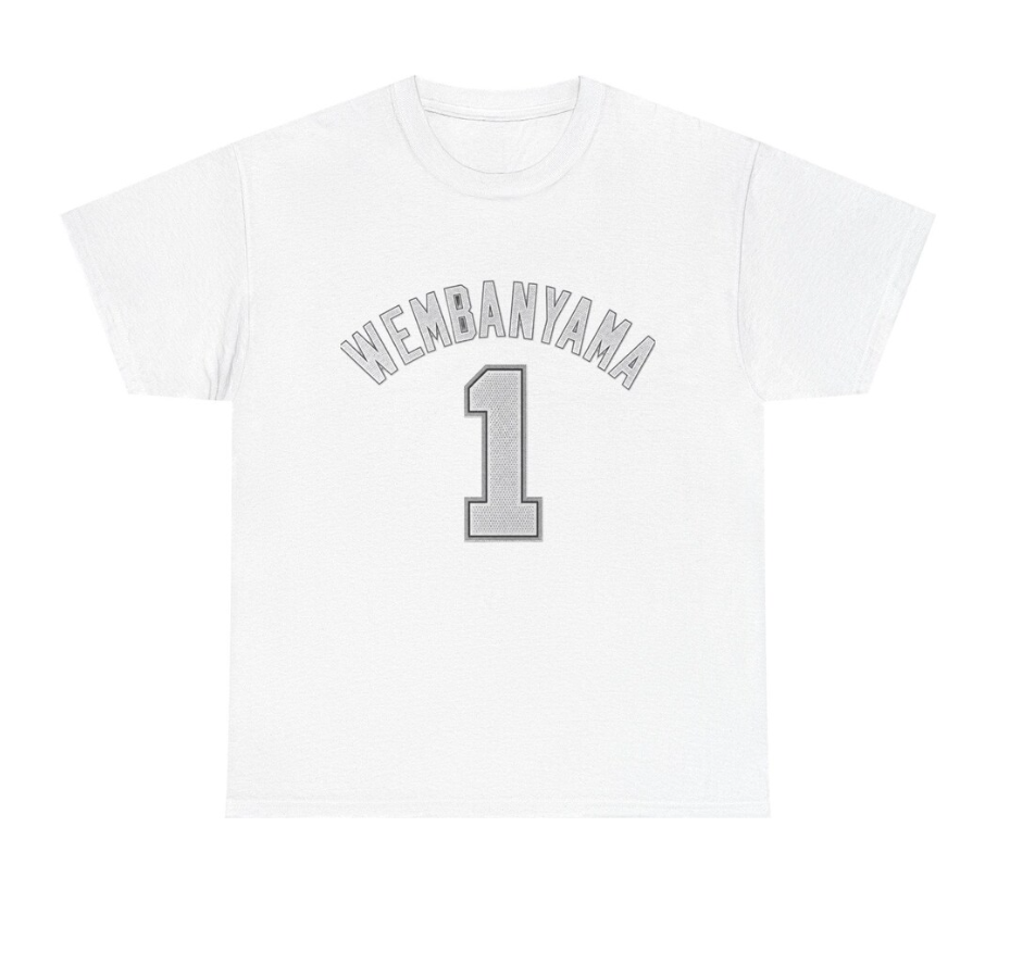 Victor Wembanyama San Antonio T Shirt Jersey Tee Edition
