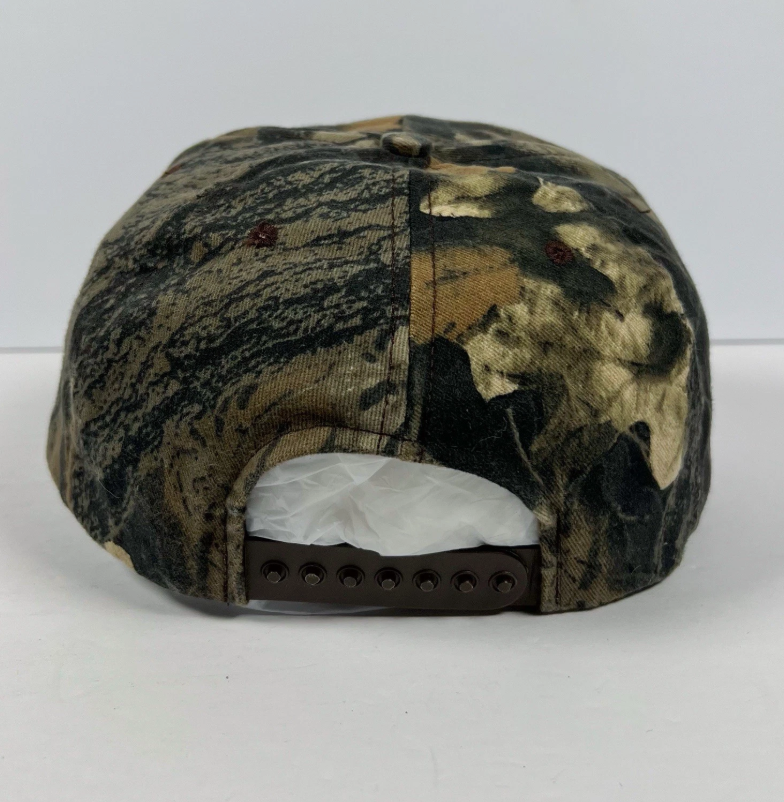 Vintage Quail Unlimited Hunting Camo Camoflage SnapBack Hat Cap Pro-Tex USA
