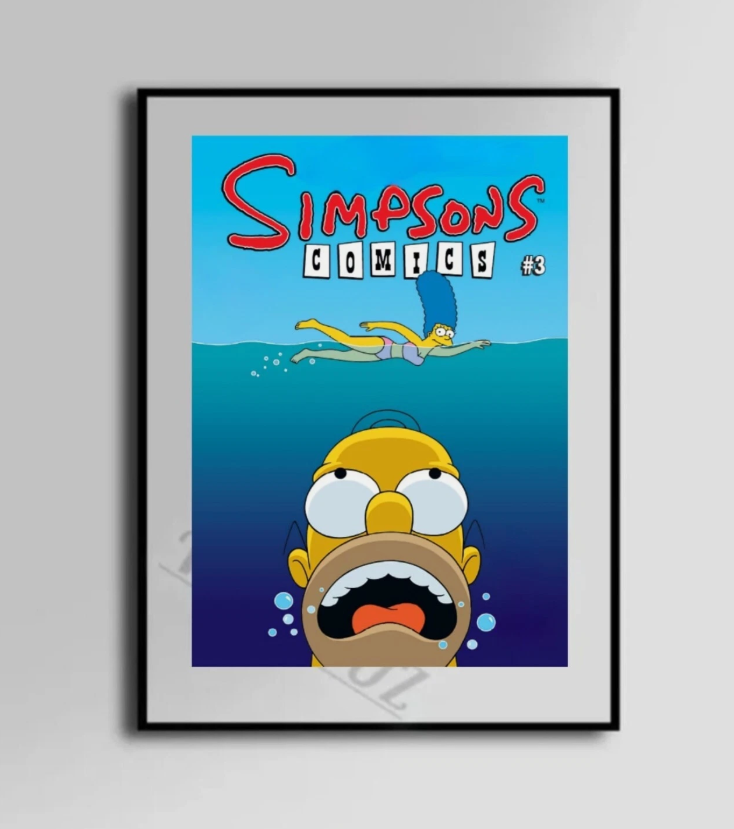 The Simpsons Art Canvas Poster Anime Wall Art Home Decor