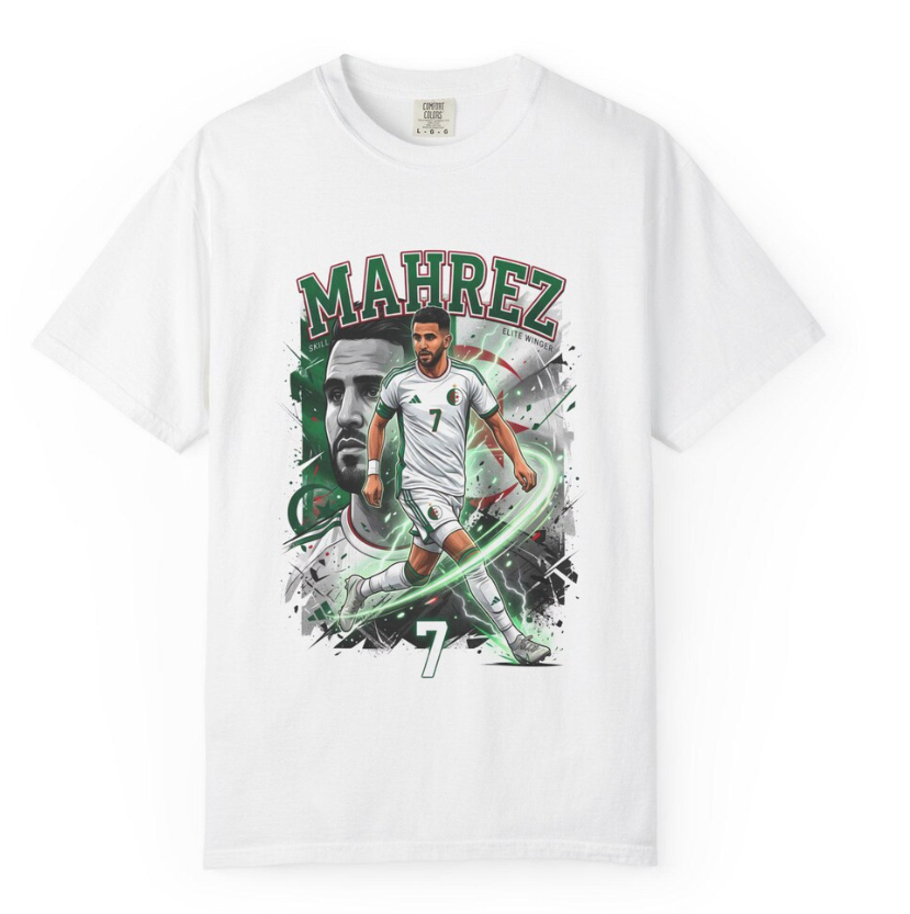 Algeria World Cup 2026 Tee, Algeria Soccer Spirit, National Team Supporter, Algeria 2026 Fan Tee, algeria mahrez, mahrez tee