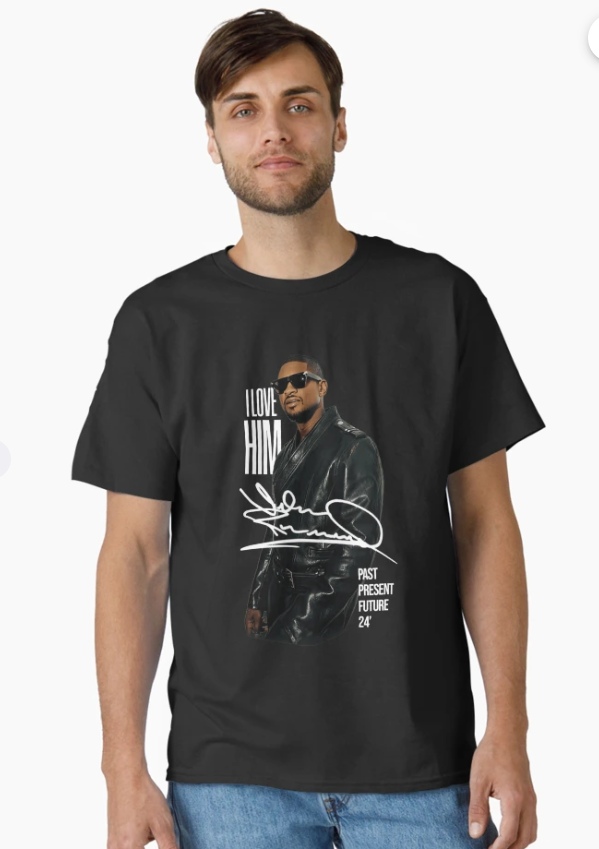 R&B Legend Retro Design “I Love Him” Past Present Future 24’ Music Fan Gift Classic T-Shirt