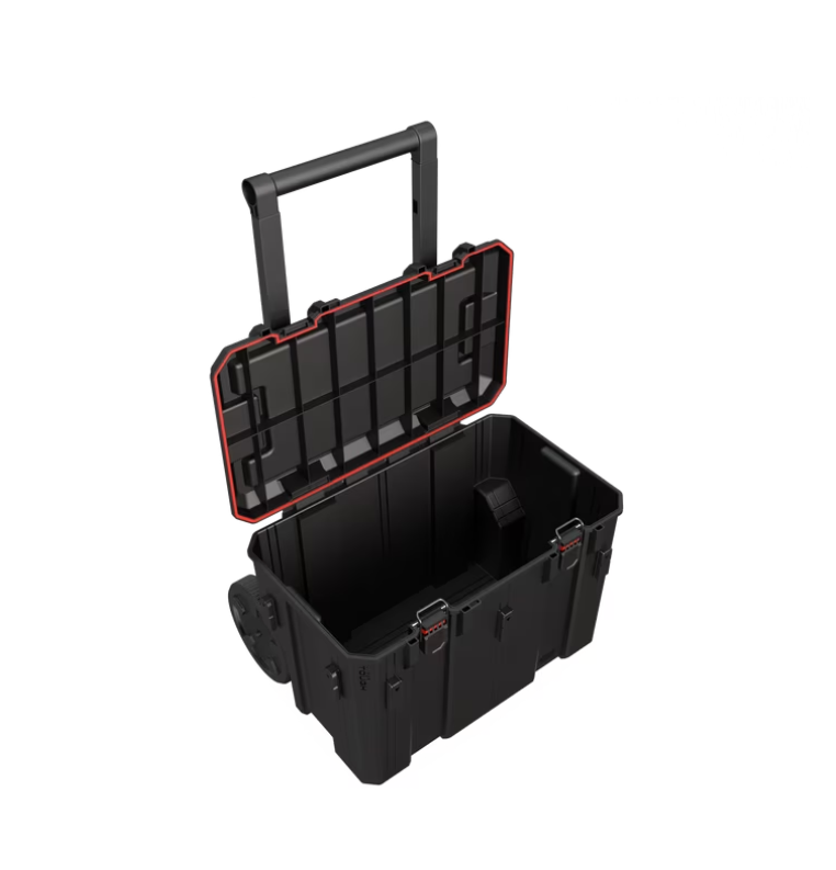 Hyper Tough Hyper Stack Rolling Tool Storage Base Box, Black