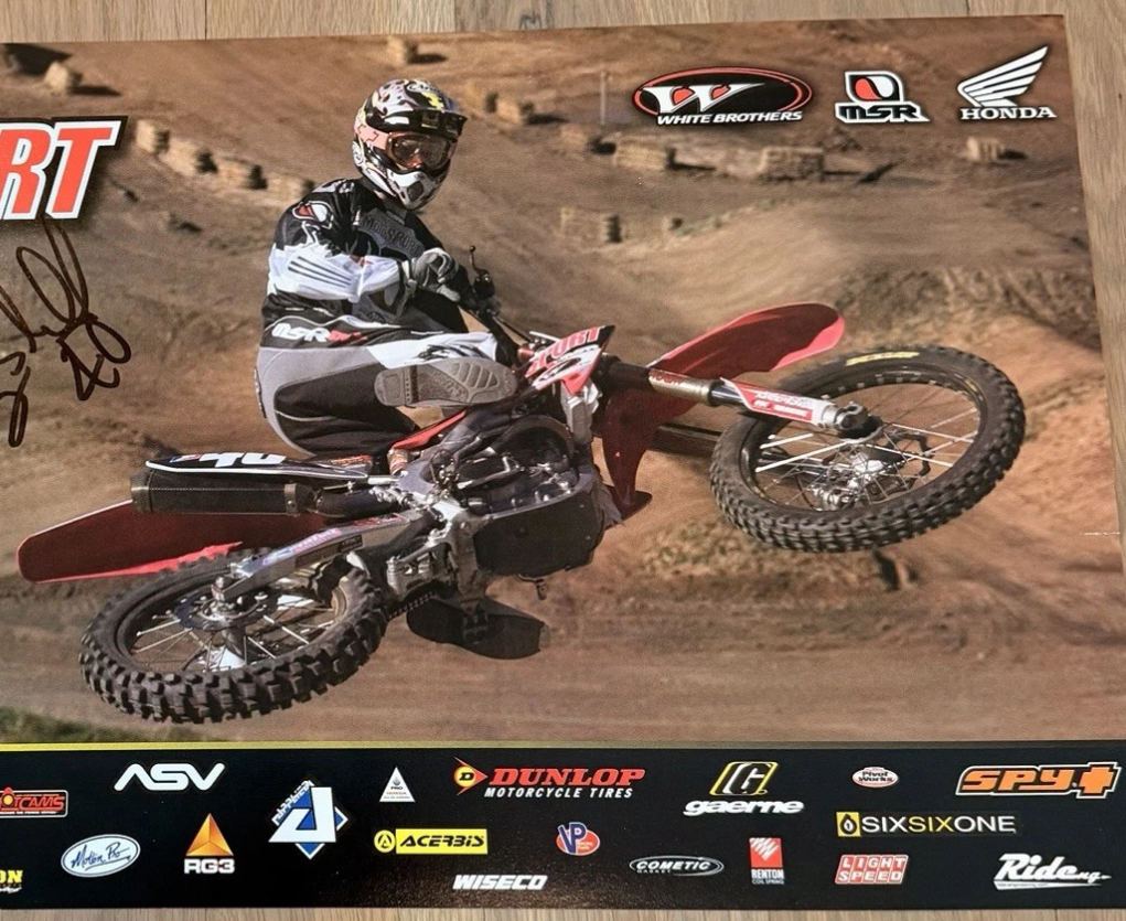 Greg Schnell Signed AMA Supercross / Motocross Poster
