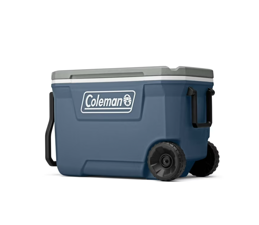 Coleman 316 Series 62QT Hard Chest Wheeled Cooler, Lakeside Blue