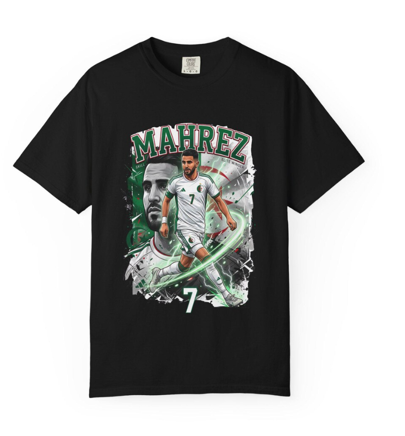 Algeria World Cup 2026 Tee, Algeria Soccer Spirit, National Team Supporter, Algeria 2026 Fan Tee, algeria mahrez, mahrez tee