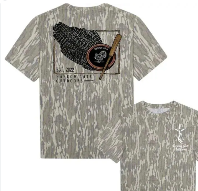 Post Hunt Tee Combat Waterfowl Bottomland Washed Out Mossy Oak