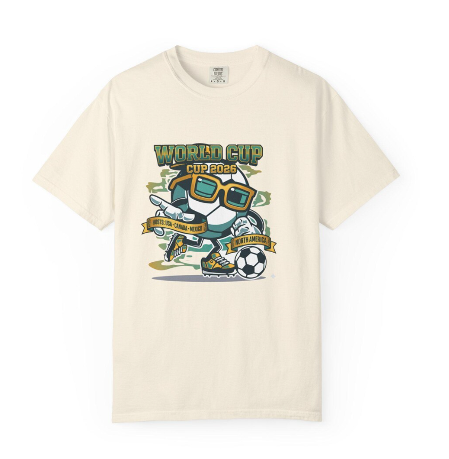 World Cup Soccer Robot T-shirt | Cup 2026 Futuristic Football Design