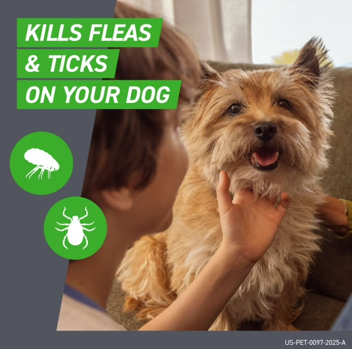 FRONTLINE Plus for Dogs Flea & Tick Large Breed Dog Spot Treatment, 45 - 88 lbs, 3 Count