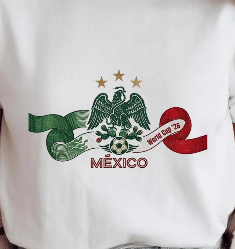 Mexico World Cup 2026 Eagle T-Shirt, USA Mexico Canada Football Shirt, Mexico Soccer Fan Shirt, World Cup Game Day Tee