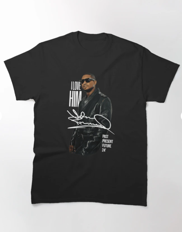 R&B Legend Retro Design “I Love Him” Past Present Future 24’ Music Fan Gift Classic T-Shirt